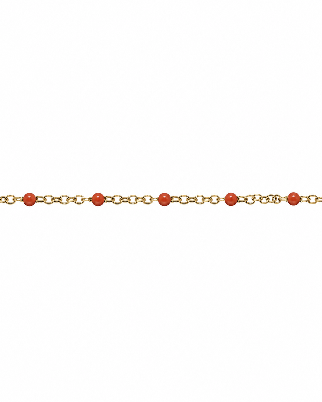 Grigri bracelet acier - Orange