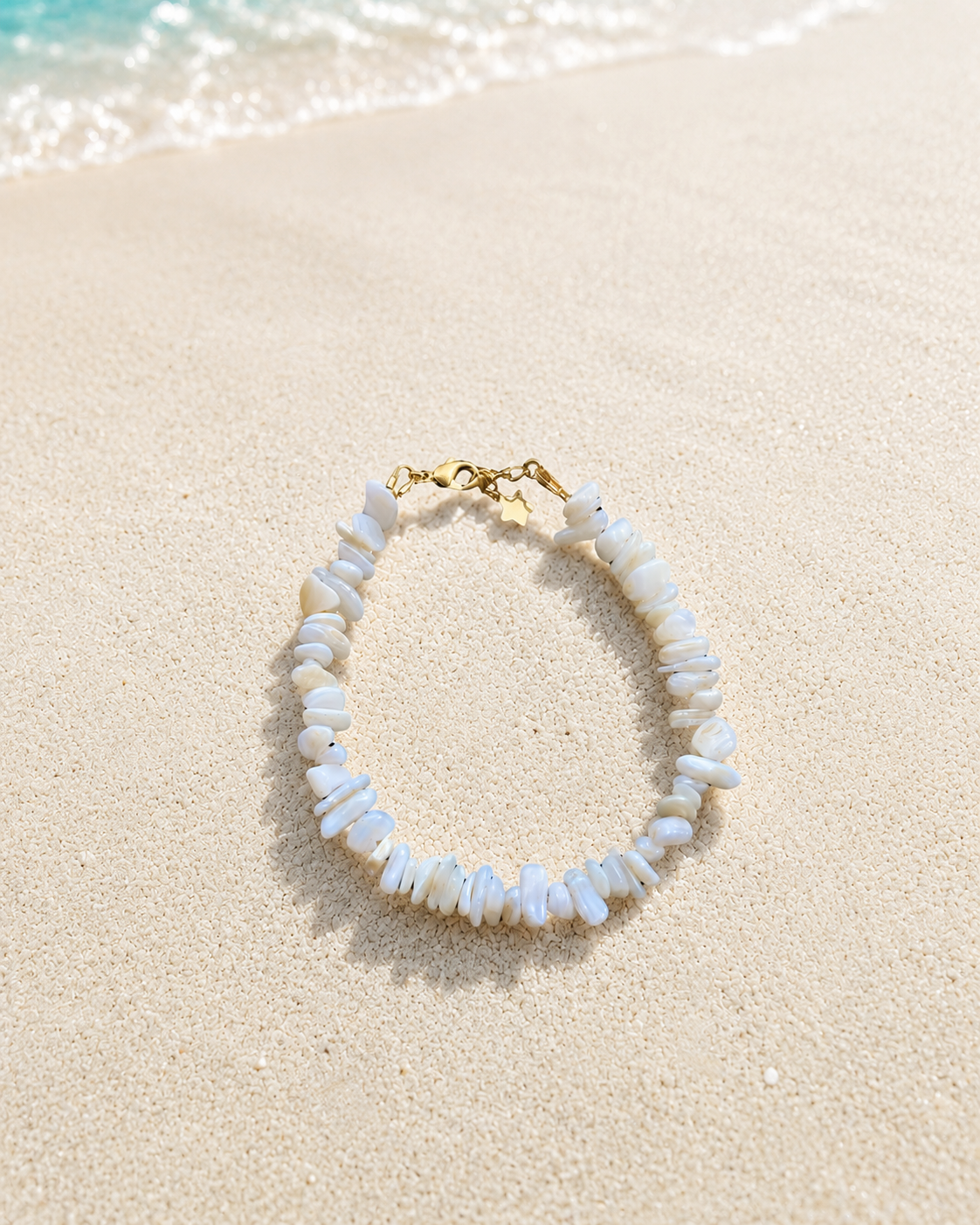 Bracelet Caraïbe Nacre du Pacifique Blanc