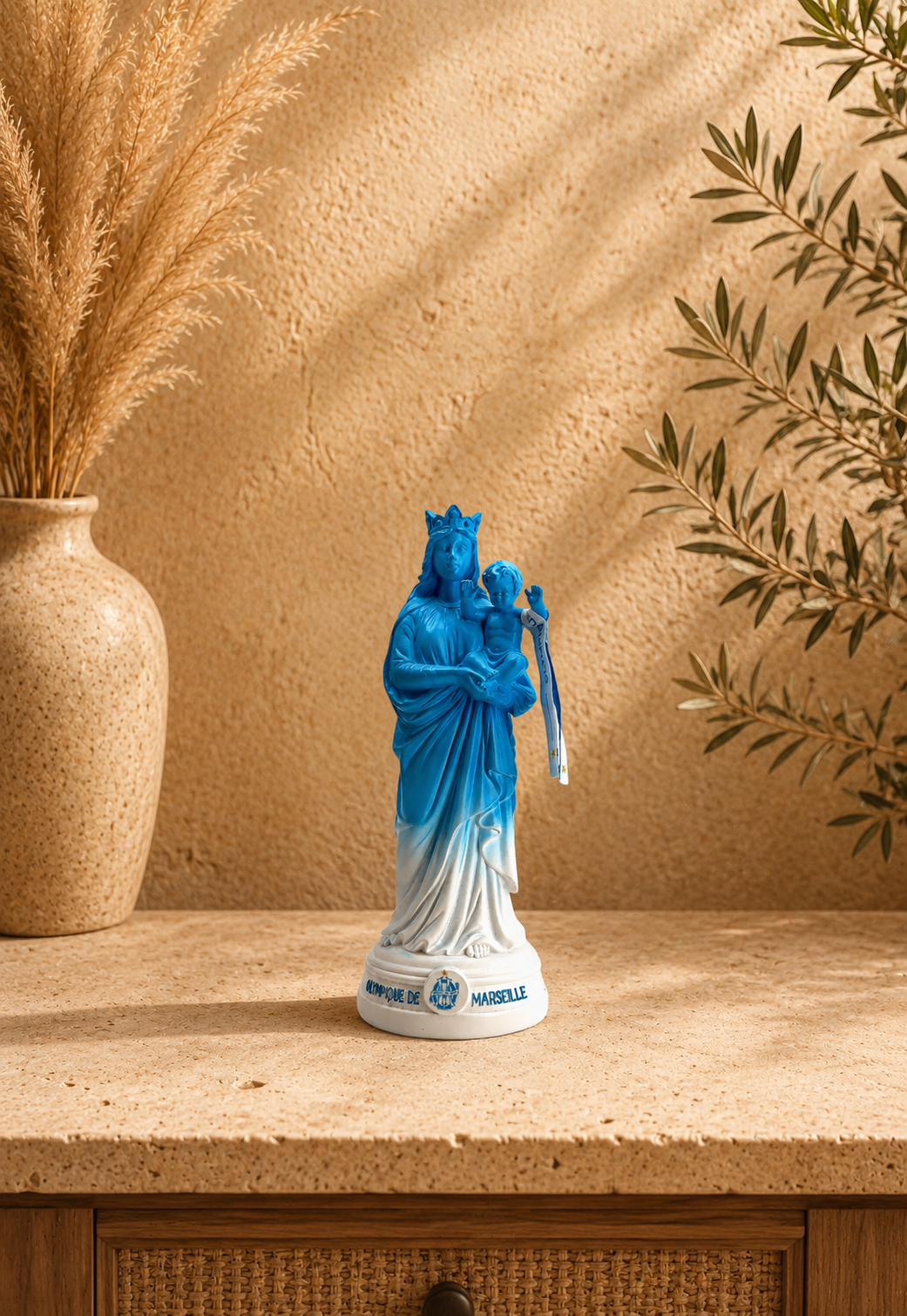 Vierge à l'Enfant Olympique de Marseille – J'ai vu la Vierge
