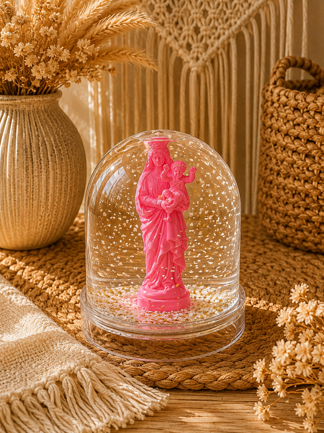 Boules à neige Vierge à l'Enfant - J'ai vu la Vierge