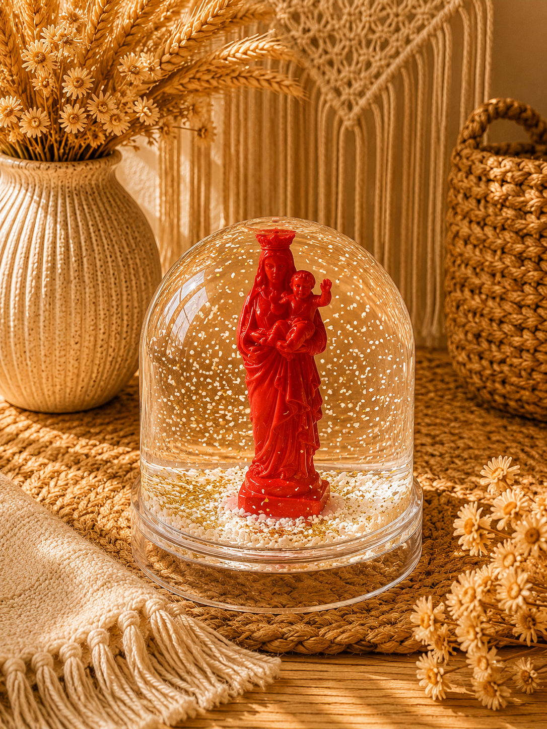 Boules à neige Vierge à l'Enfant - J'ai vu la Vierge