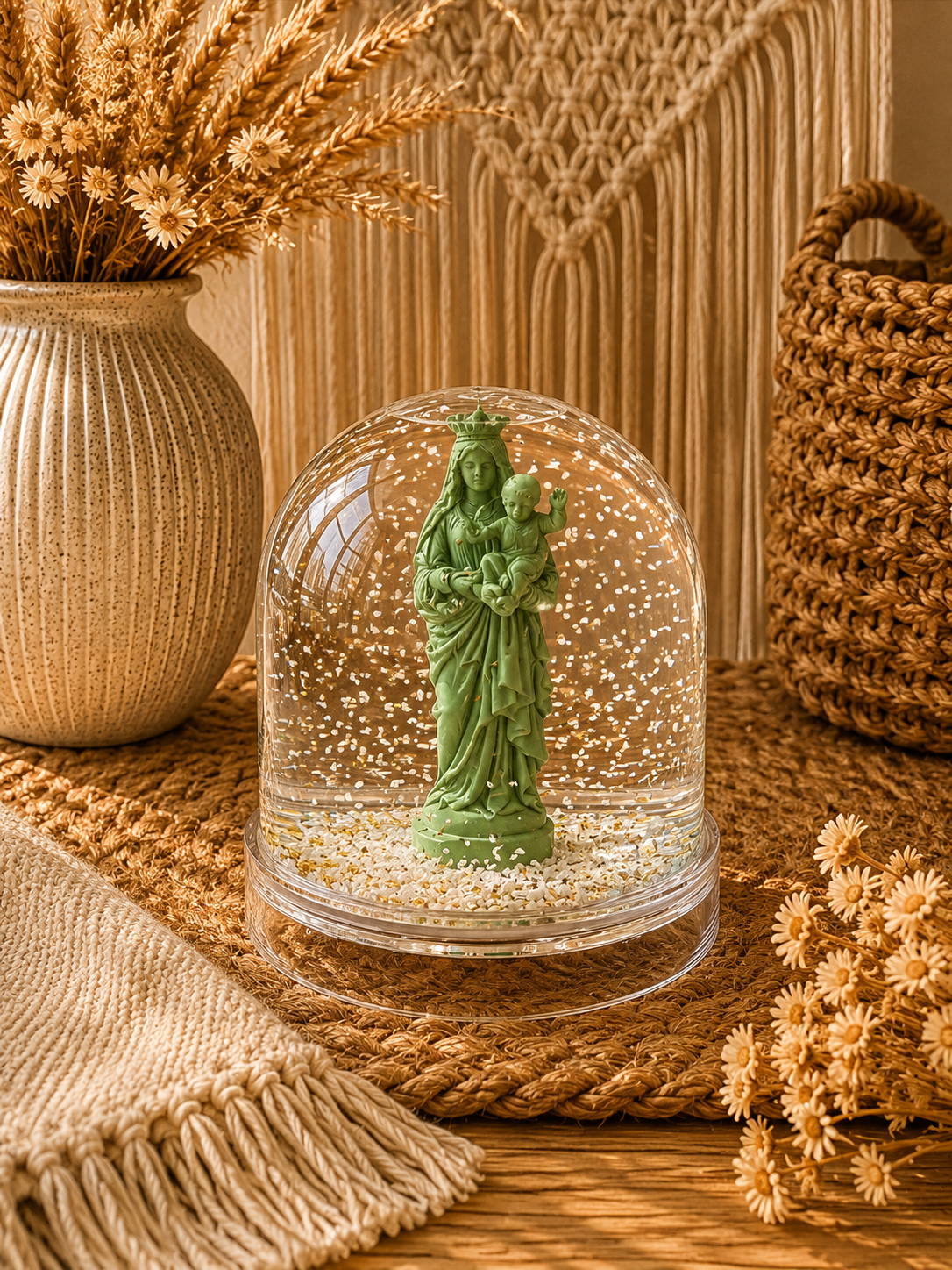 Boules à neige Vierge à l'Enfant - J'ai vu la Vierge