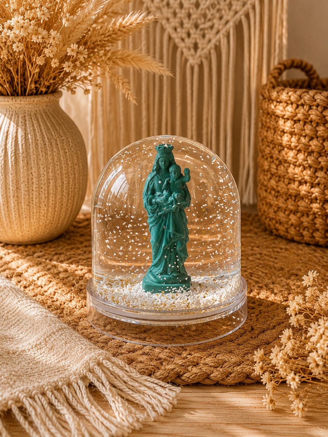 Boules à neige Vierge à l'Enfant - J'ai vu la Vierge