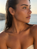 Collier Grigri Facetté Orange