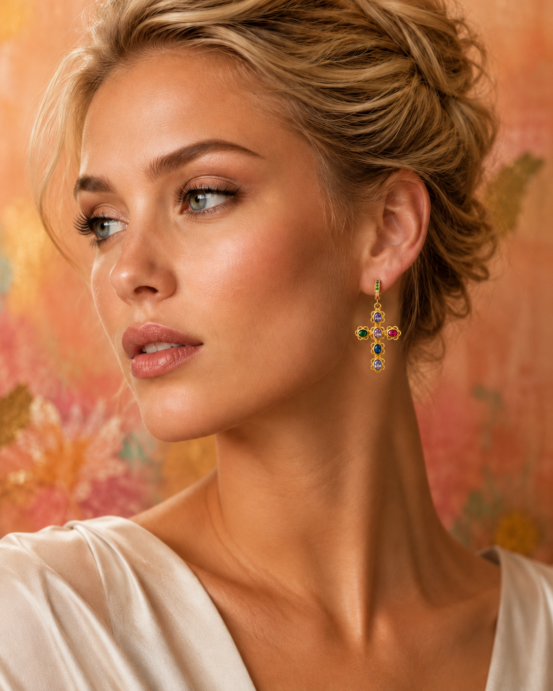 Boucles d'oreilles Coloria – Plaqué or