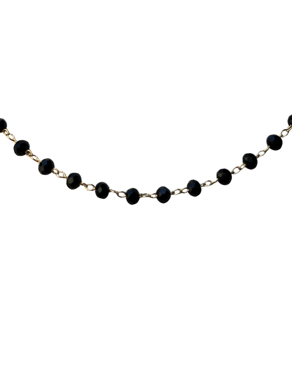 Bracelet Grigri Facetté Noir