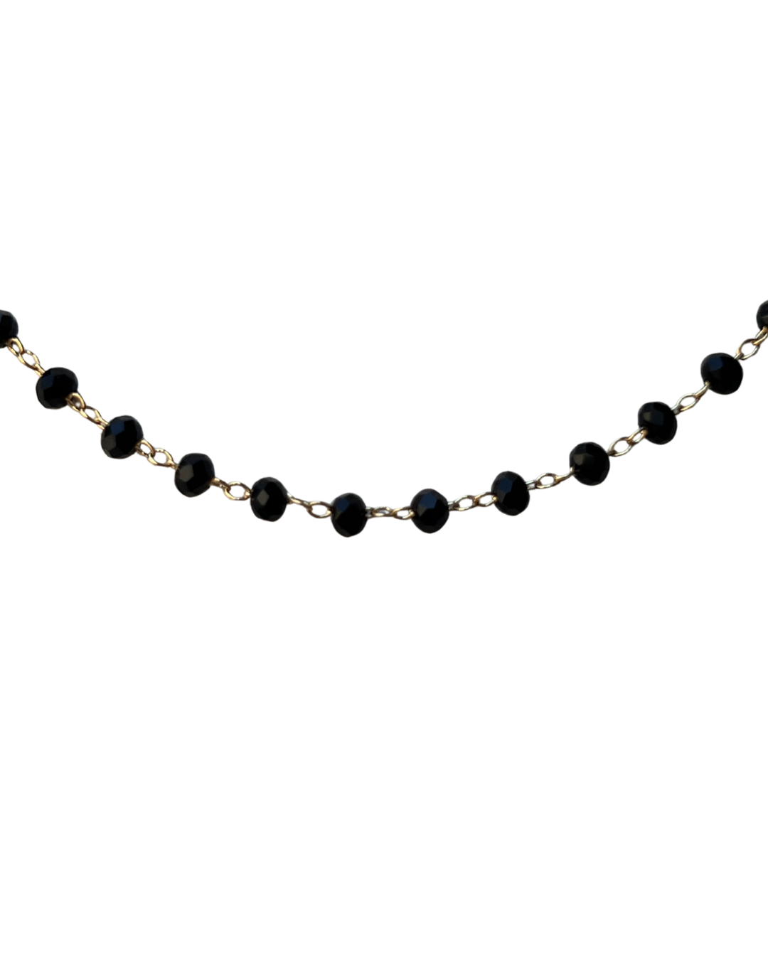 Bracelet Grigri Facetté Noir
