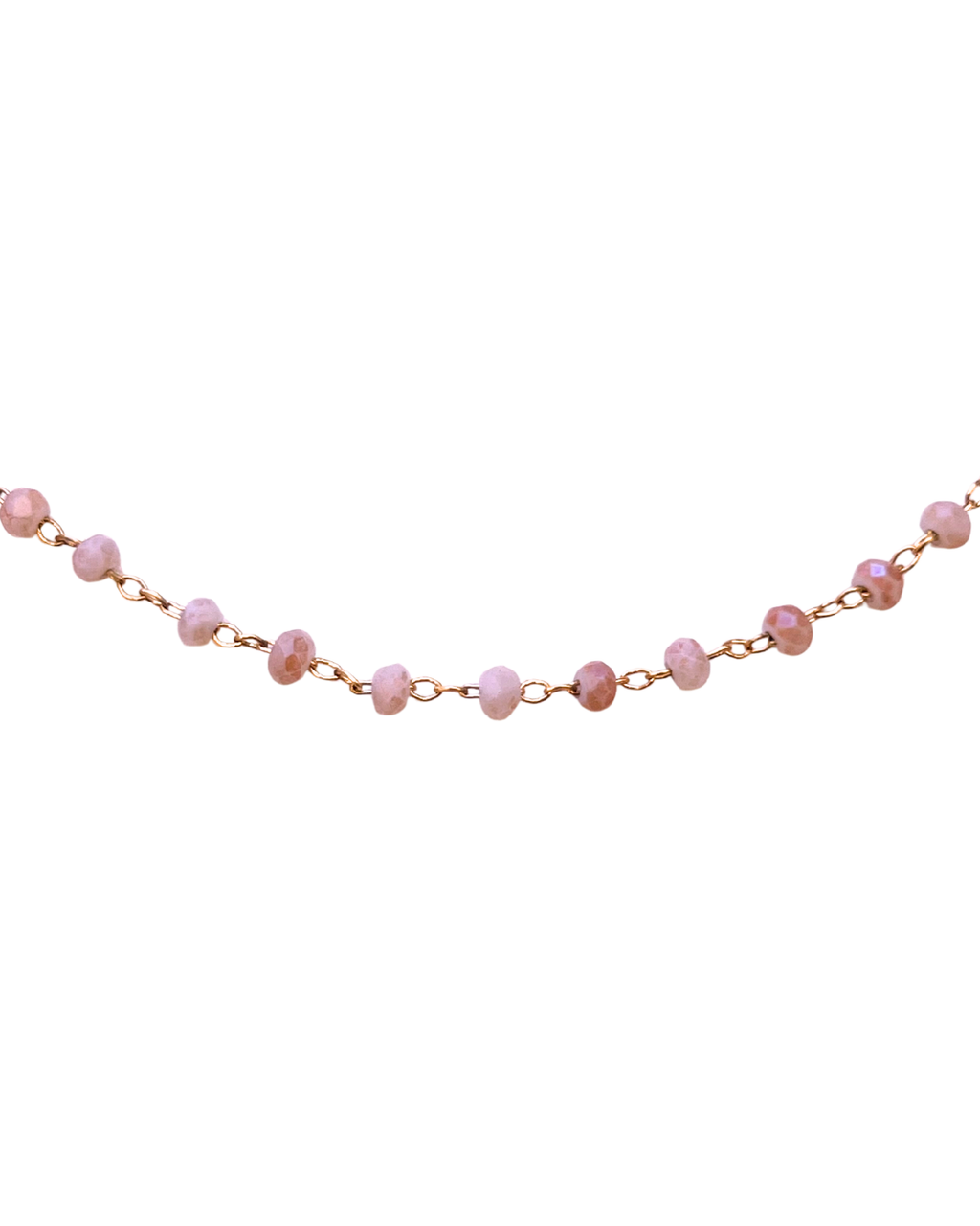 Collier Grigri Facetté Rose