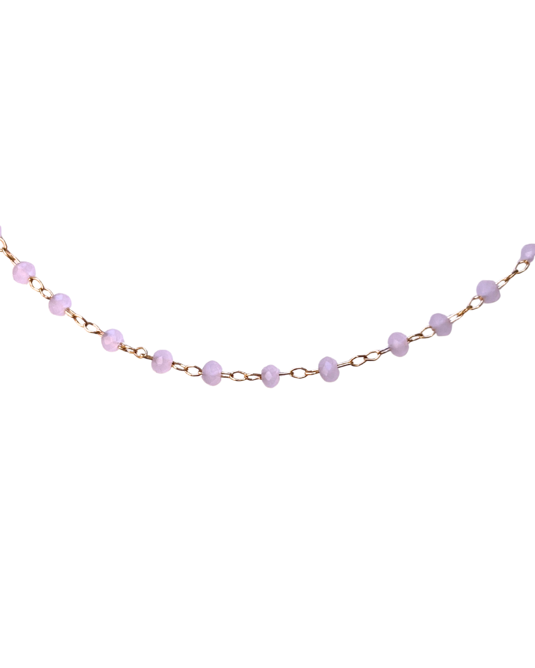 Bracelet Grigri Facetté Rose Poudré