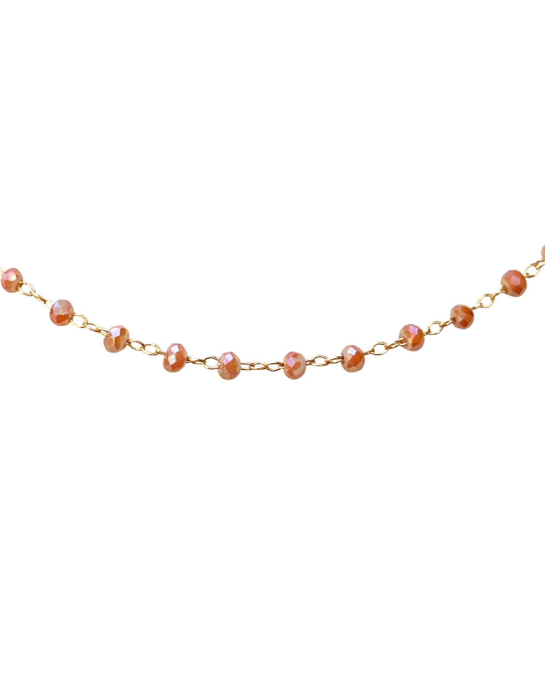 Bracelet Grigri Facetté Orange