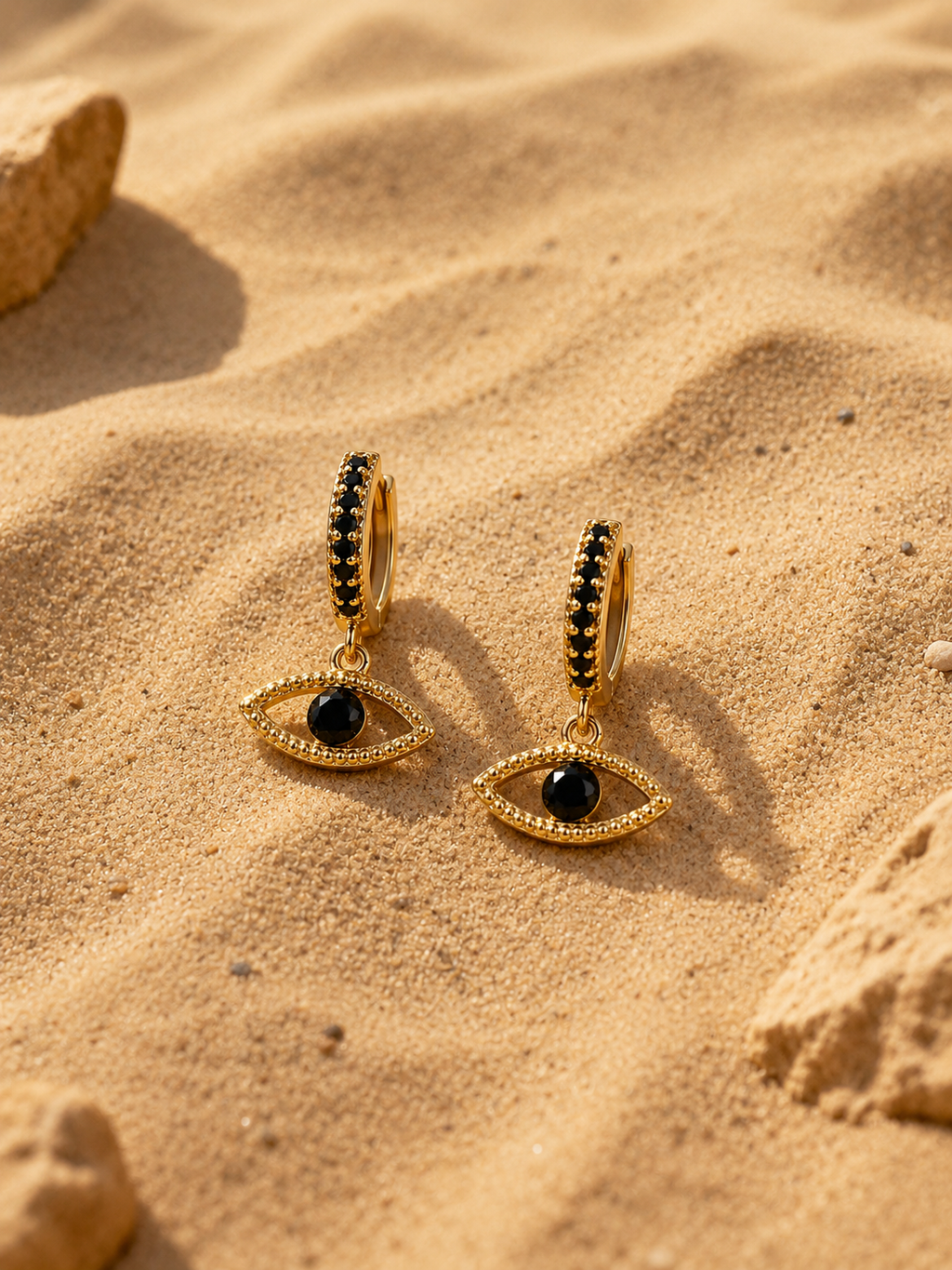 Boucles d'oreilles Inaya - Noires