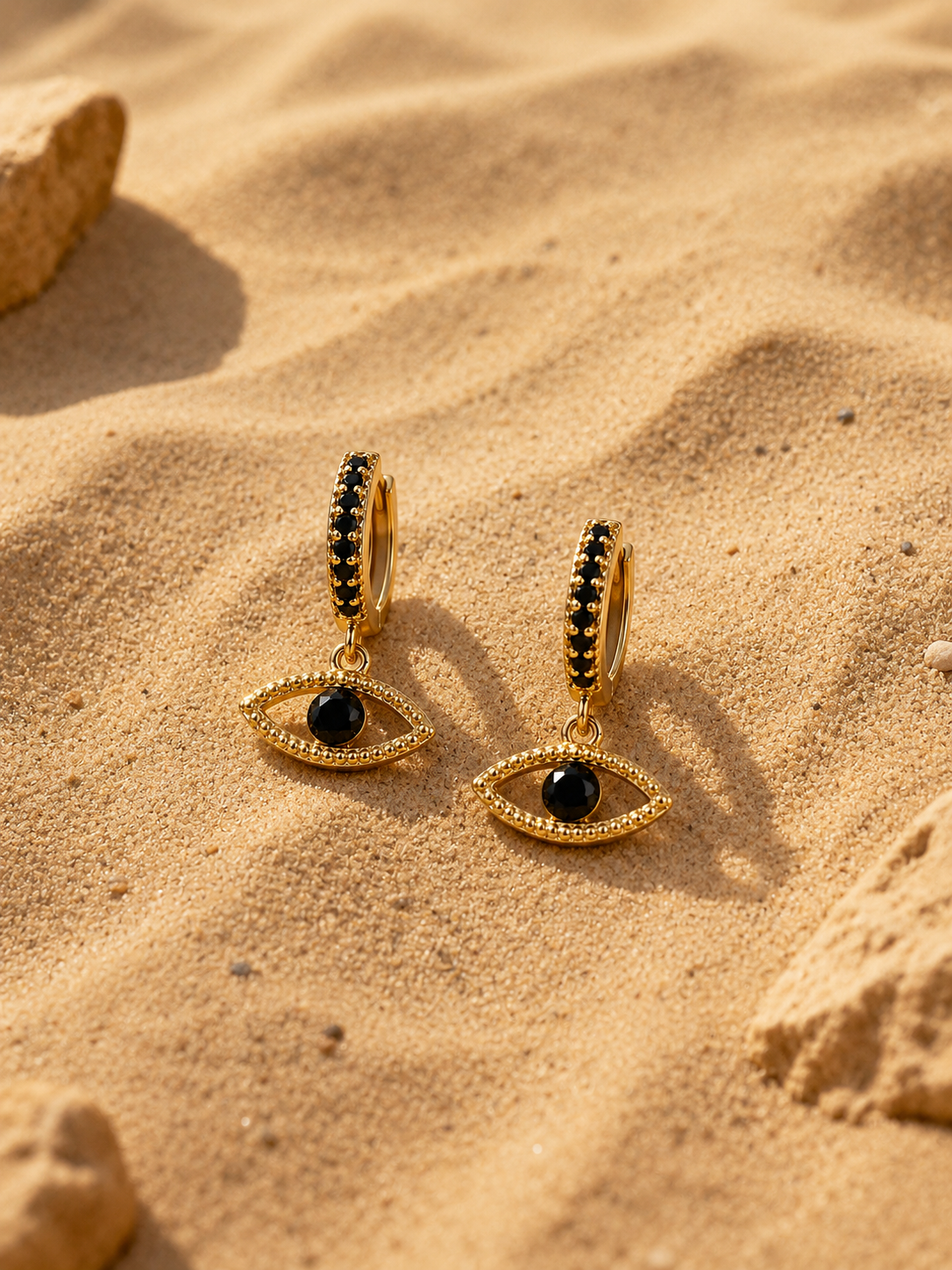 Boucles d'oreilles Inaya - Noires