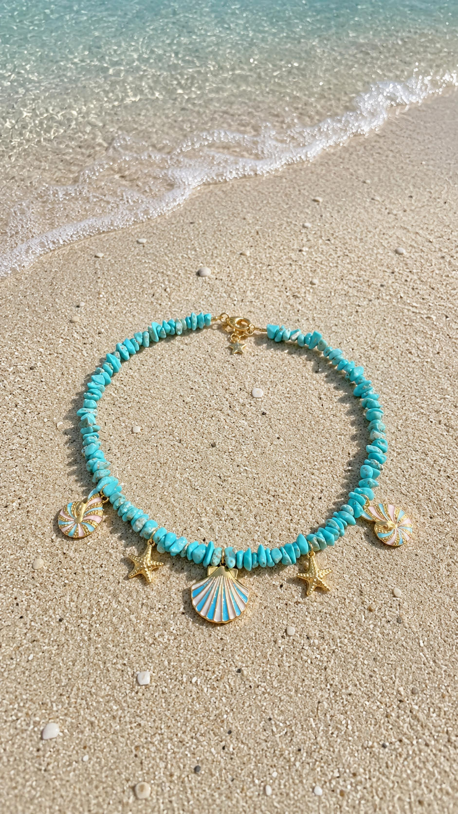 Collier Caraïbe Bleu