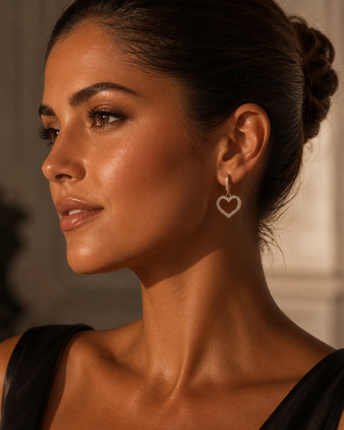 Boucles d'oreilles Valentine - Blanches