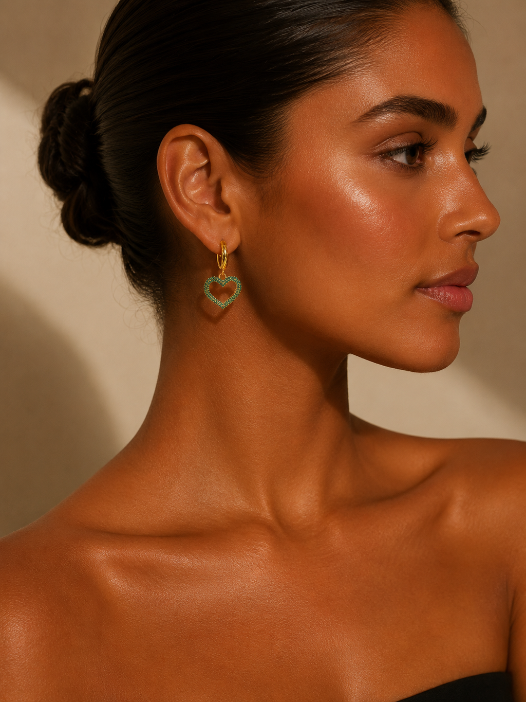 Boucles d'oreilles Valentine - Vertes