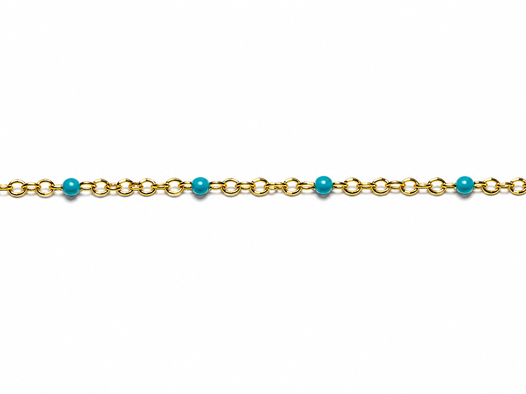 Grigri Collier Acier- Bleu