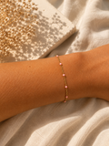 Grigri bracelet acier - Rose