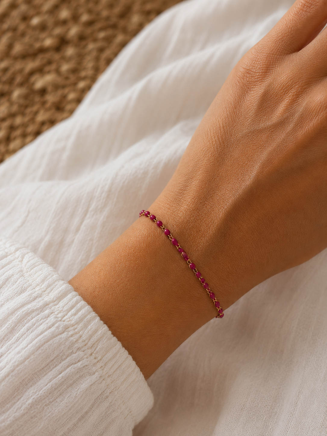 Bracelet Grigri Framboise