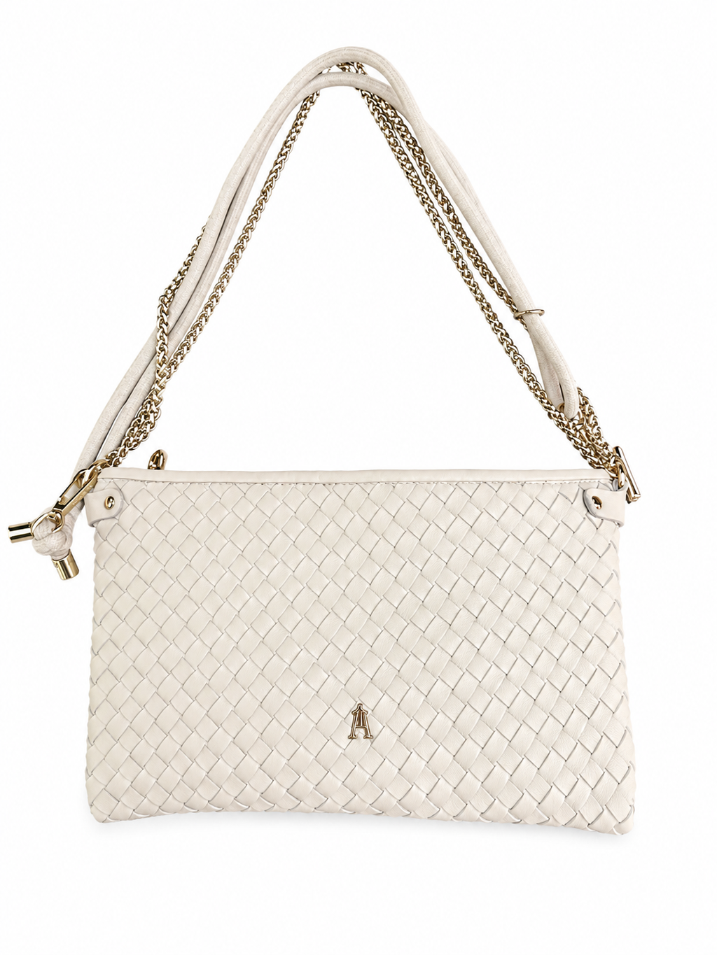 Pochette Pillow Tressé 3D Blanc - Craie Studio