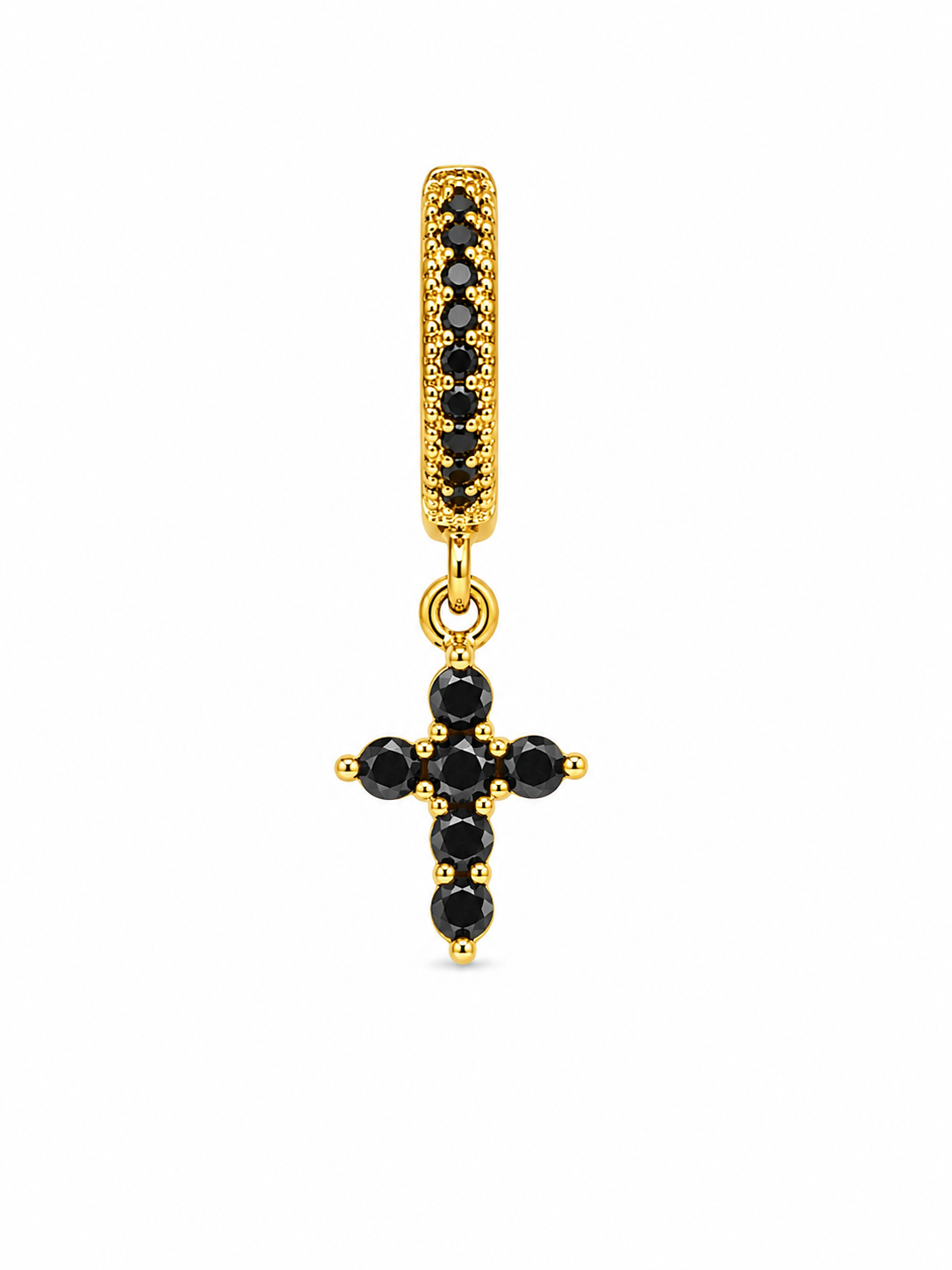 Boucles d'oreille Louise - Noires
